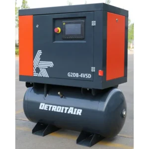 Air Compressor DETROIT Rotary Screw 4Hp (3kw) 220V Energy Saving Variable Speed Drive.